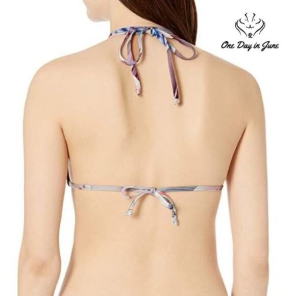 Bcbgmaxazria Tropical Triangle Bikini Top Size 2 - Picture 2 of 4